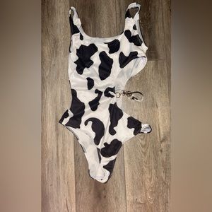 Cow Print Bodysuit S